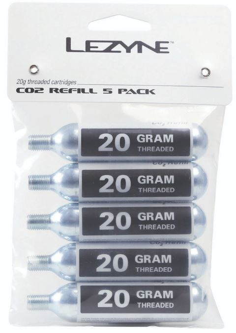 Lezyne 20G CO2 - Refill Pack (5 PCS) Silver SILBER OneSize