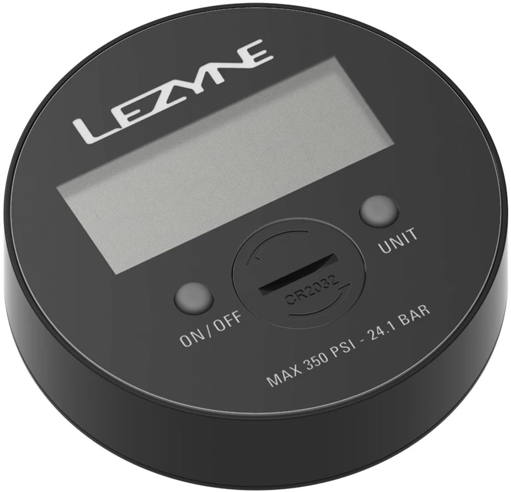 Lezyne 350 PSI Digital Floorpump Gauge 3.5 Inch Black Schwarz OneSize