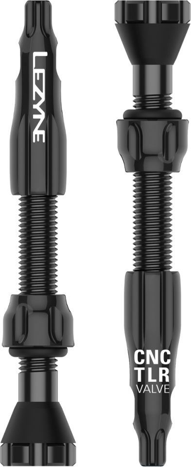 Lezyne CNC TLR Tubeless Valve 44MM Black Schwarz SCHWARZ