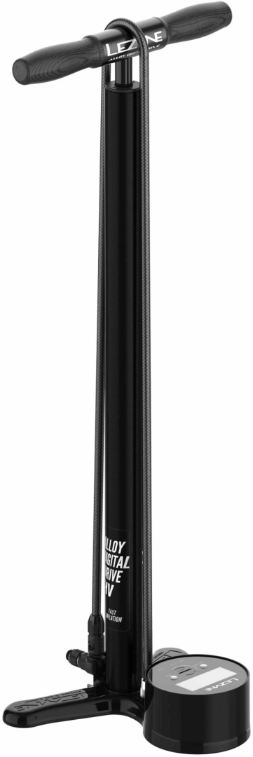 Lezyne Alloy HV Digital Floor Drive Satin Black SATINSCHWARZ OneSize