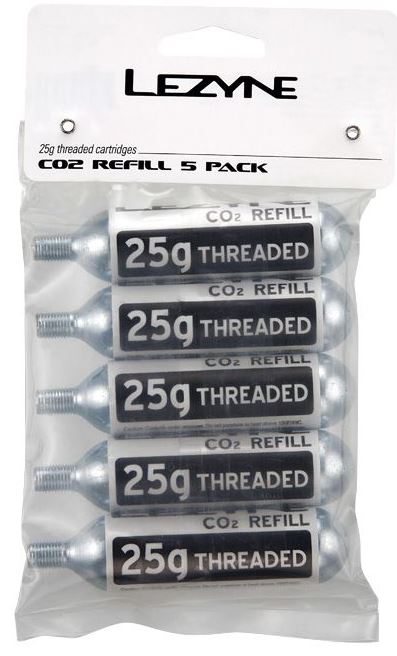 Lezyne 25g CO2 - Refill Pack (5 PCS) Silver SILBER OneSize