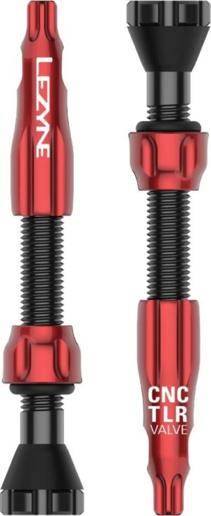 Lezyne CNC TLR Tubeless Valve 44MM Red