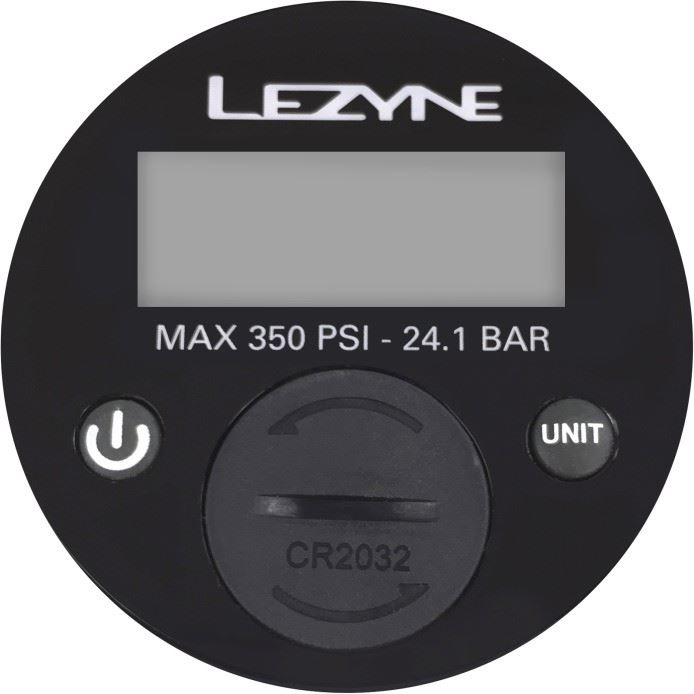 Lezyne 350 PSI Digital Floorpump Gauge 2.5 Inch Black Schwarz OneSize