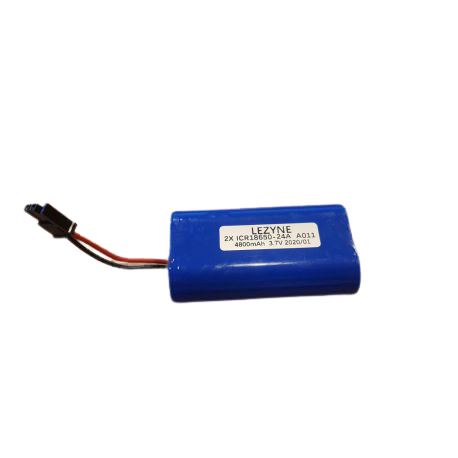 Lezyne Li-Ion Double 18650 batterij 4800 MAH with plug One-Size