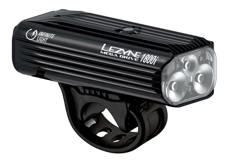 Lezyne Mega Drive 1800i Front Black BLK/HI GLOSS OneSize