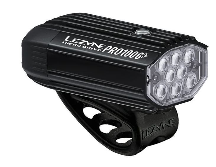 Lezyne Micro Drive Pro 1000+ Front Satin Black SATINSCHWARZ OneSize
