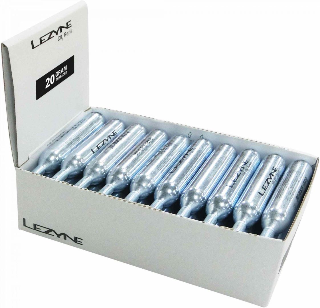 LEZYNE 20G CO2 - COUNTER TOP BOX (30 PCS) SILVER OneSize SILBER