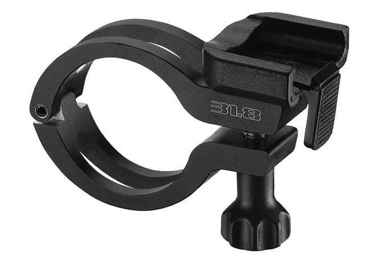 Lezyne Handle Bar Mount Led Aluminium 31.8 MM Schwarz OneSize