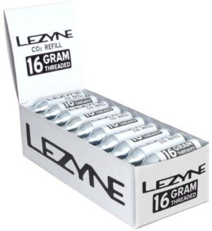 Lezyne 16G CO2 - Counter Top Box (30 PCS) Silver