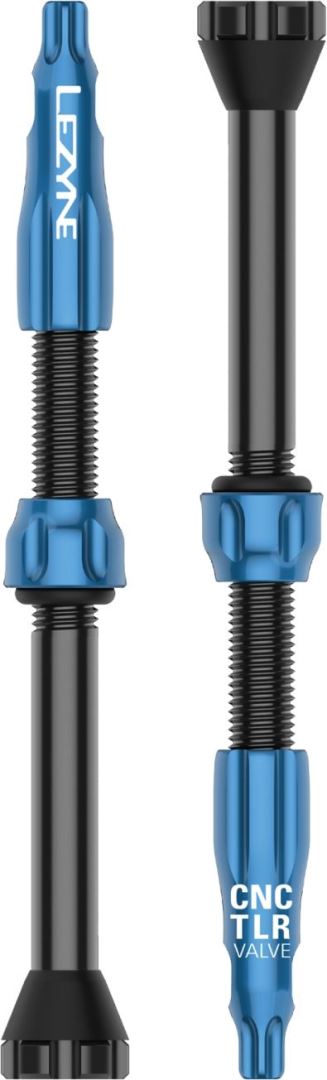 Lezyne CNC TLR Tubeless Valve 60MM Blue Blau BLUE