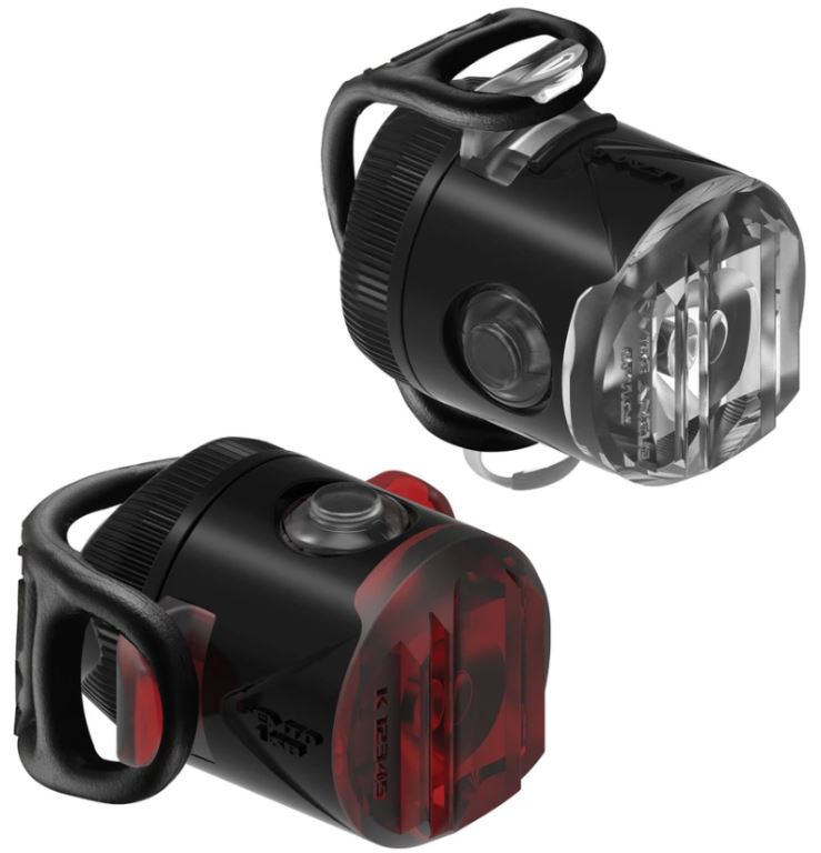 LEZYNE FEMTO USB DRIVE PAIR 15F/5R LUMEN BLACK Schwarz OneSize